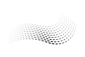Dotted halftone waves. Flowing, an Illustration by Things for designers