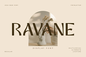Ravane - Display Font, a Sans Serif Font by twinstd