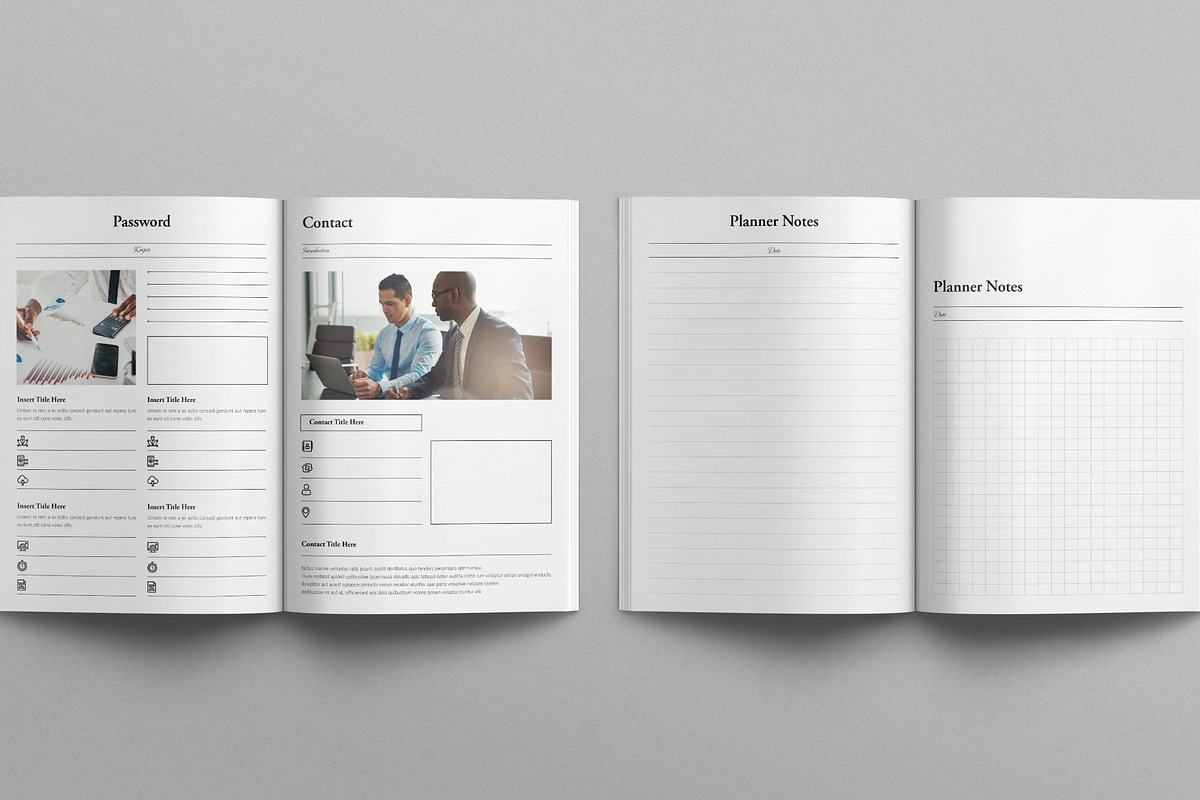 Digital Business Planner Template, a Brochure Template by E-Type (Photo 7 of 8)