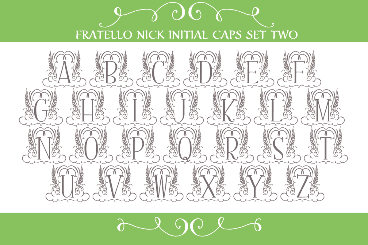 Sale-Fratello Nick Initial Caps preview 2