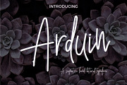 Arduin Script, a Script Font by PARAMAJAN (Thumbnail 1 of 13)