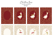 Christmas geese collection, an Animal Illustration by SirenaArt (Thumbnail 5 of 15)