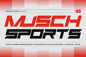 Musch Sports - Branding Logo Font, a Sans Serif Font by Nirmana Visual