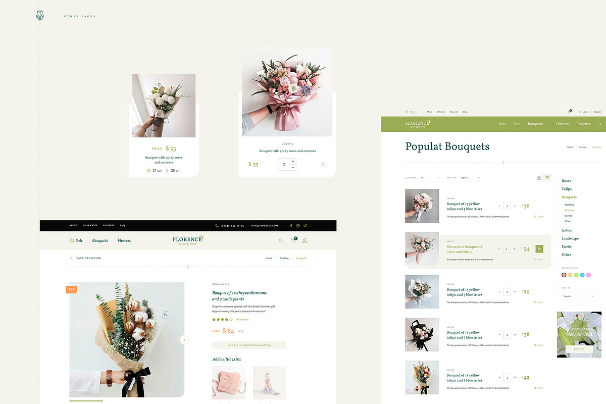 Florence - eCommerce Web UI Kit, an UI Kit Template by Creatoly (Photo 14 of 16)