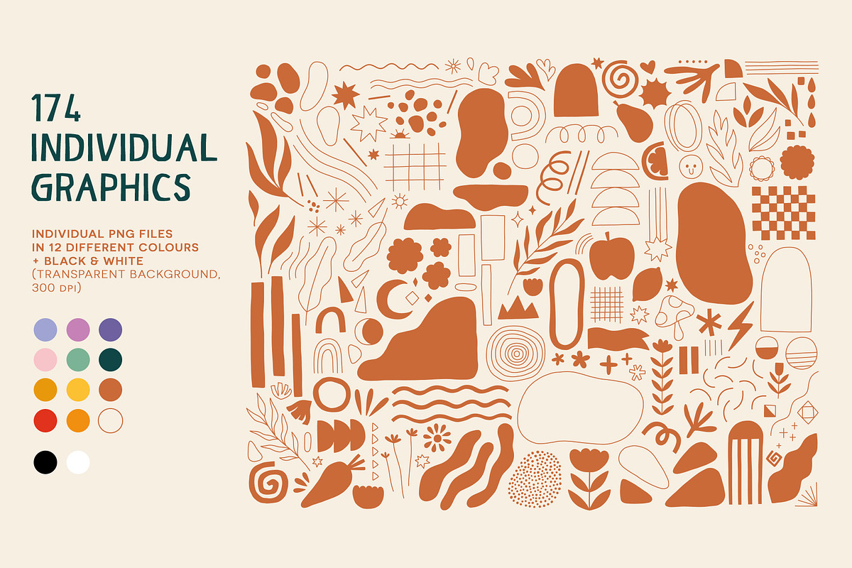 Graphical Seamless Patterns - Vector, a Pattern Graphic by Carole Chevalier (Photo 8 of 9)