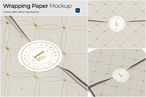 Wrapping Paper Packaging Mockup