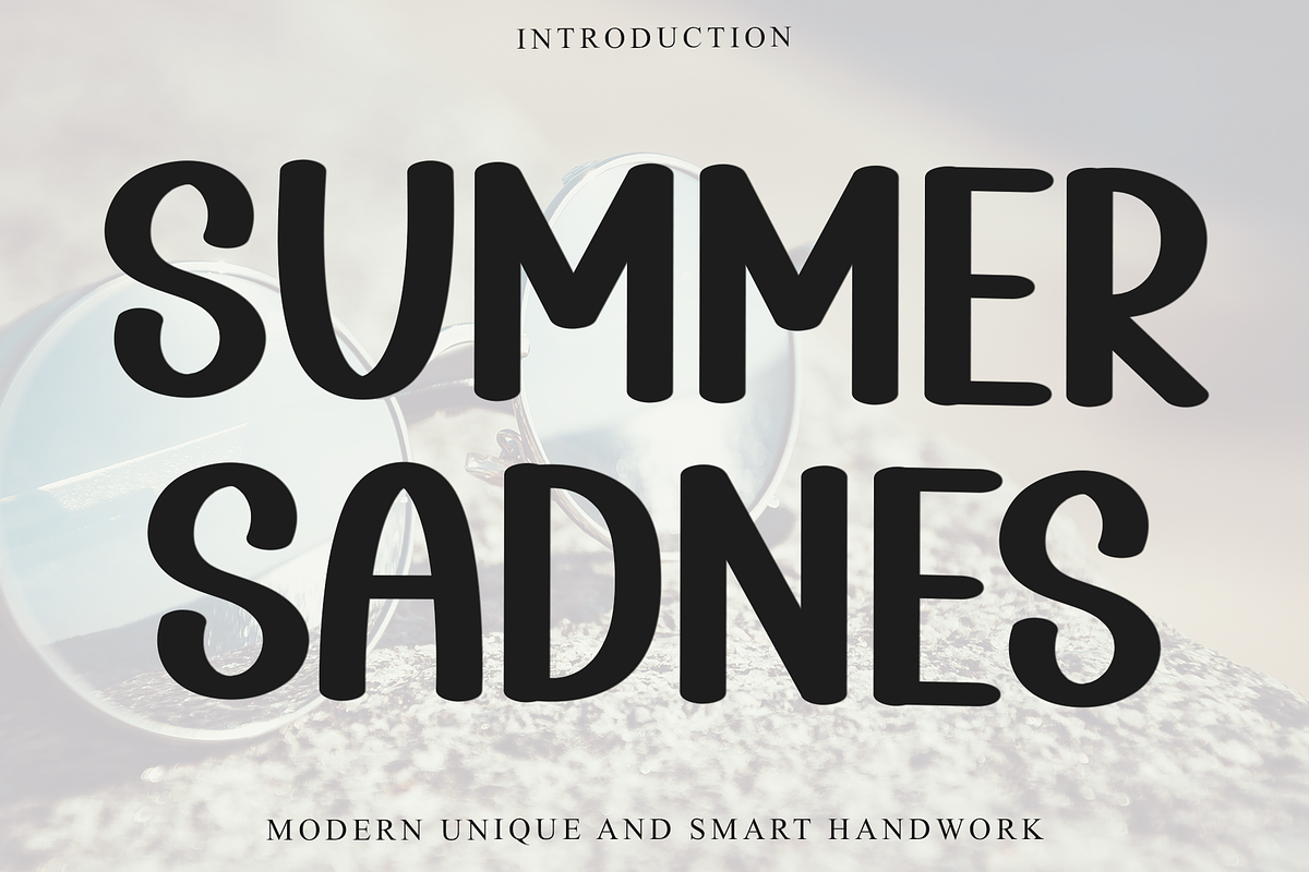 SUMMER SADNES, a Sans Serif Font by InermediaSTUDIO (Photo 1 of 8)