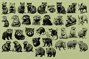 330 ZOO Animals vector illustrations, an Animal Illustration by Nocturnal Wolf (Thumbnail 11 of 18)