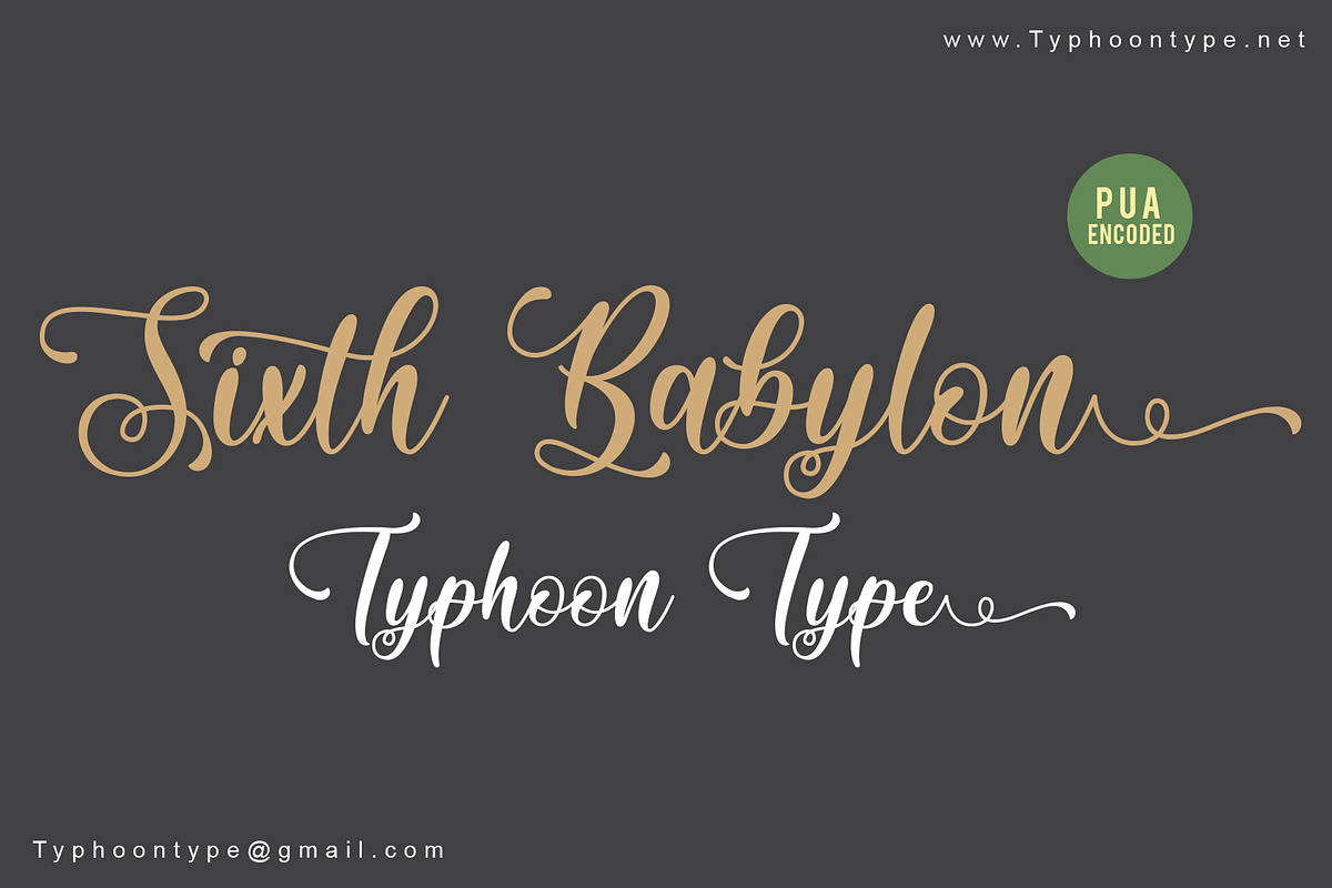 Sixth Babylon font