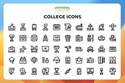 College Icons, a Duotone Icon by Wencory (Thumbnail 1 of 3)