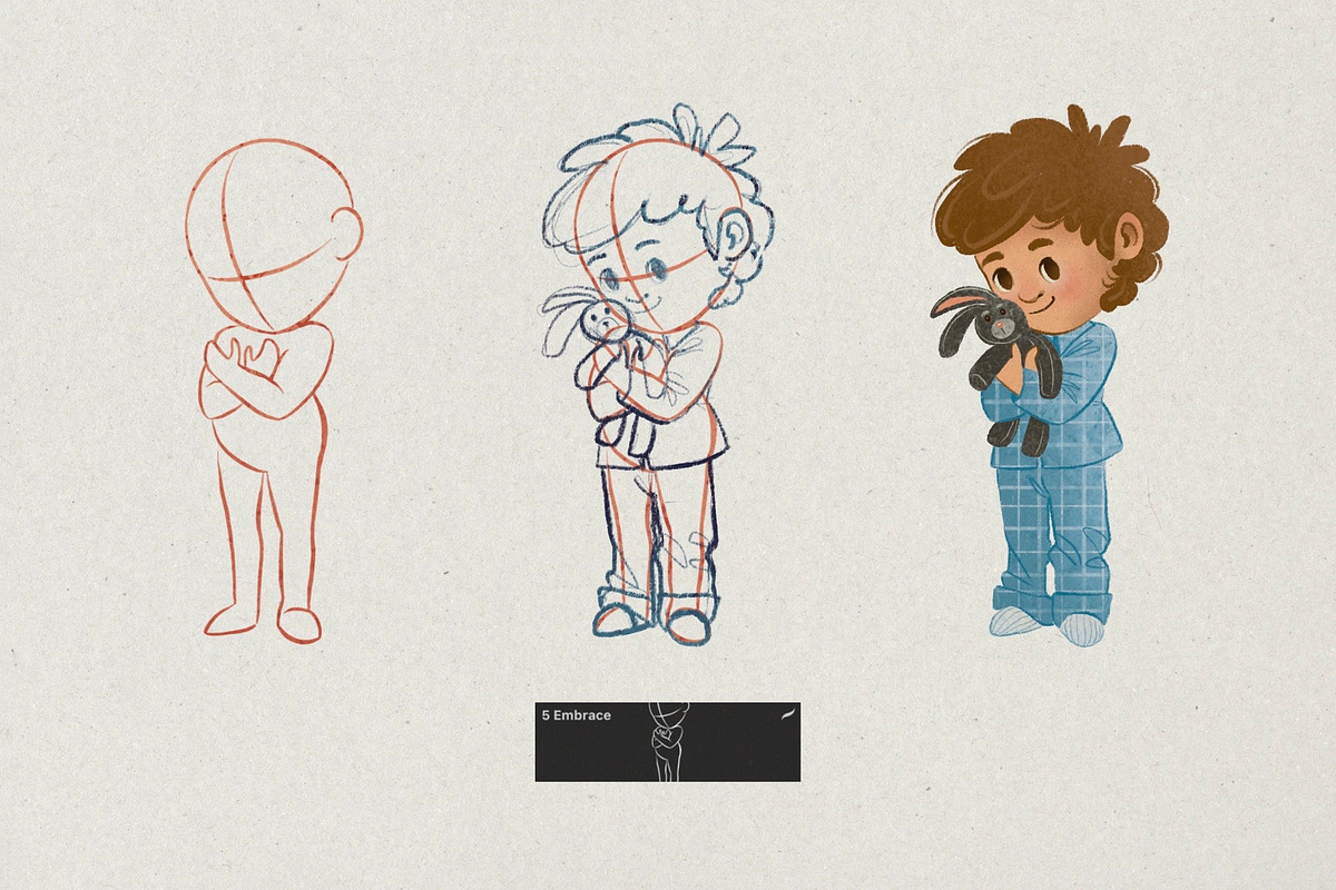 Character Design Kids. Stamp Brushes, a Brush Add-On by Maria Summer (Photo 8 of 10)