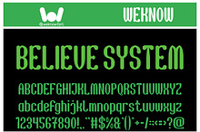Believe System font