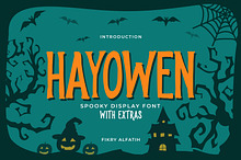 Hayowen Spooky Typeface + Extras