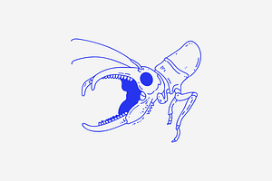 Demon Insect Doodle Illustration, an Animal Illustration by Danil Polshin