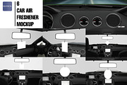 6 Car air freshener Mockup Aroma, a Merchandise Mockup by GraphicVil (Thumbnail 3 of 11)