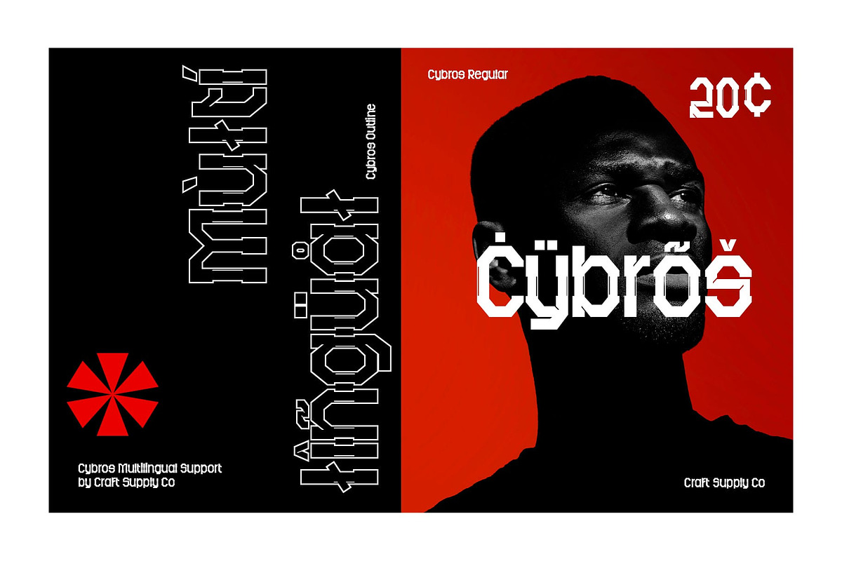 Cybros 3D, a Sans Serif Font by Craft Supply Co. (Photo 5 of 8)