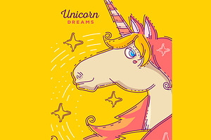 Beautiful Magic Unicorn Two Styles