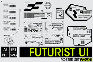 Futurist UI Graphic Elements