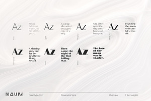 Ravensara Sans 7 Fonts