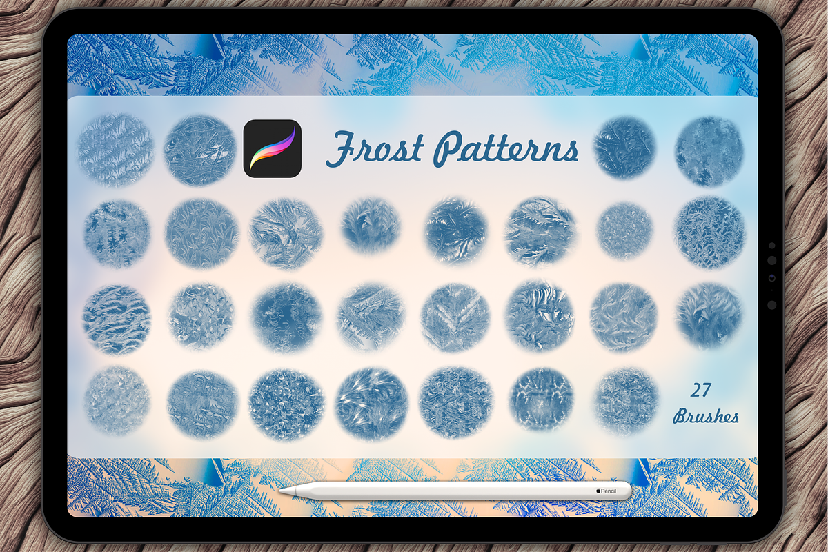 Frosty brushes for PROCREATE, a Brush Add-On by Graphics Resources (Photo 7 of 11)