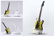 Electric Guitar Mock-Up, a Product Mockup by DesignRushMarket (Thumbnail 2 of 4)