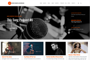 Music Band Musician WordPress Theme