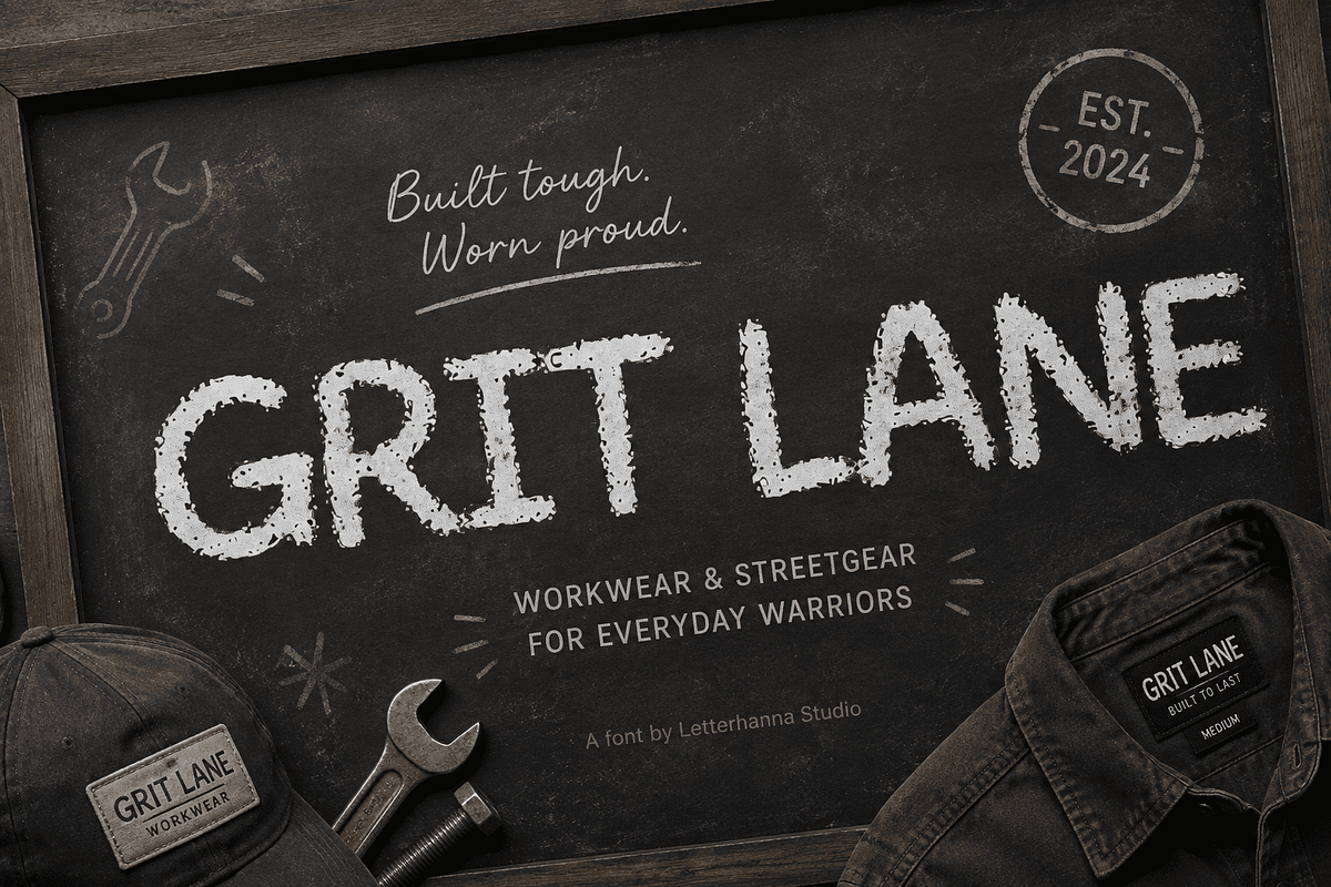 Munchee Playful Chalk Textured Font, a Handwritten Font by Letterhanna Studio (Photo 9 of 9)