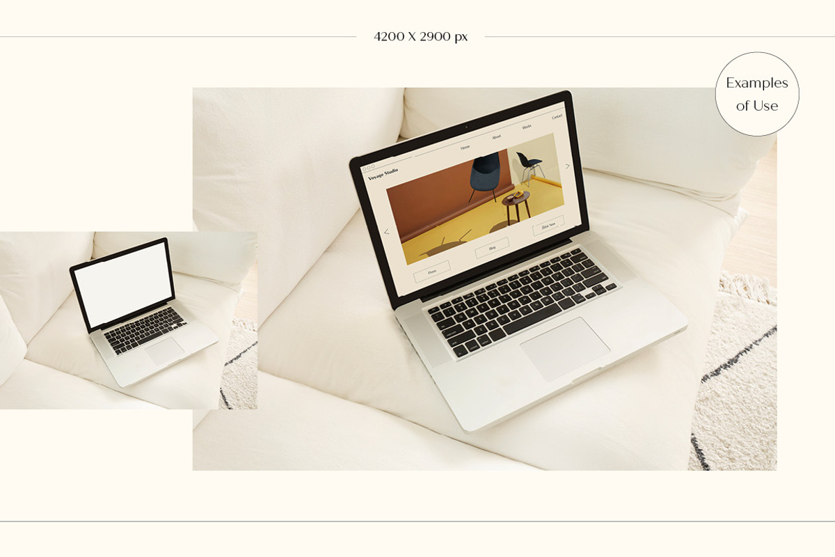 Macbook Laptop Mockup SET, a Mac Mockup by LOPEstudio (Photo 7 of 9)