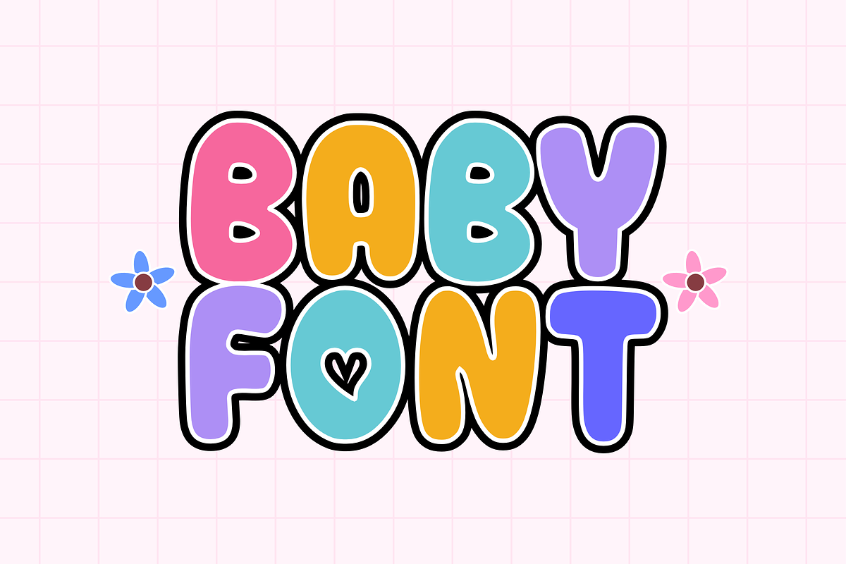 Sweet Lovely - Bubble Display Font, a Handwritten Font by KiddoGlyphs Studio (Photo 3 of 5)