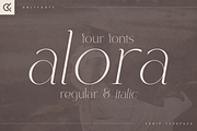 Alora - serif typeface | 4 fonts, a Serif Font by Only Fonts (Thumbnail 1 of 10)