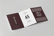 Tri-Fold A5 Brochure Mock-up, an Advertising Mockup by zippypixelstudio (Thumbnail 7 of 9)