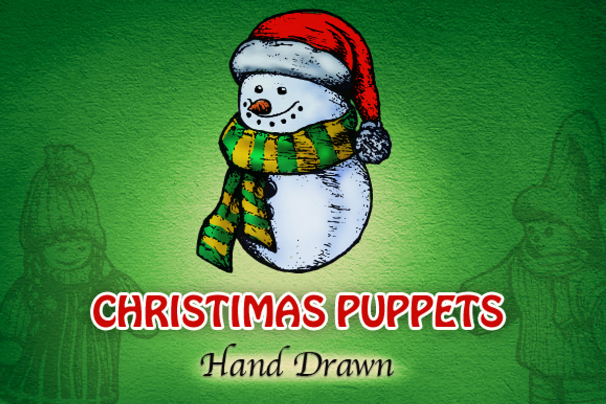 Christmas Puppets - Hand Drawn, an Animal Illustration by BusOne (Photo 2 of 2)