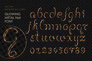 8 GLOWING METAL FONTS / 8 BRUSHES, a Handwritten Font by Nadin_Lebedeva (Thumbnail 11 of 16)