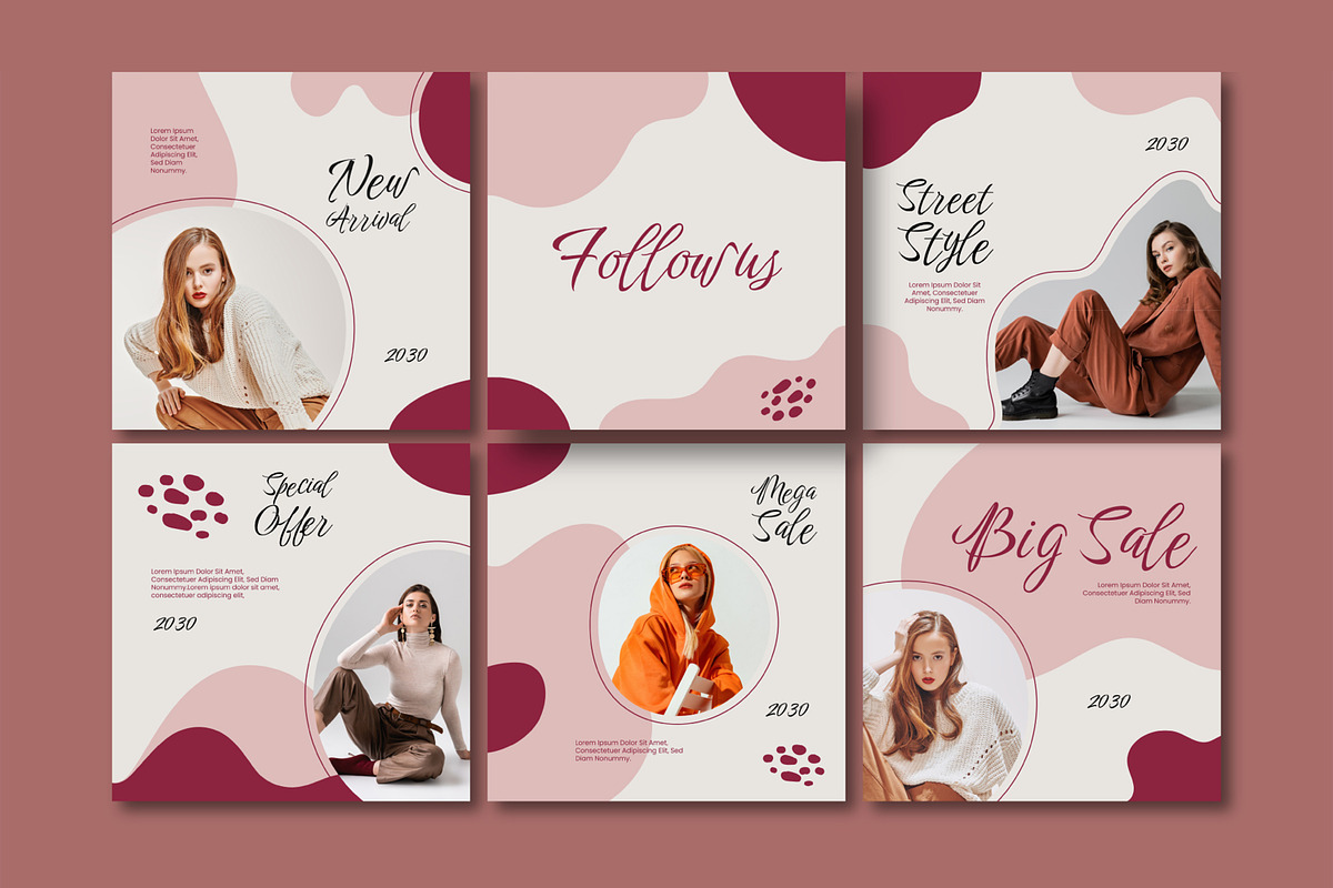 Fashion Carousel Social Media Post, a Social Media Template by MightyDesign (Photo 3 of 6)
