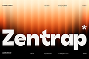 Zentrap - Modern Inktrap Sans Serif, a Sans Serif Font by Indotype Foundry (Thumbnail 1 of 10)