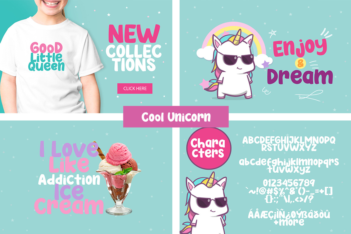 The Unicorn Dream Font Bundles preview 4
