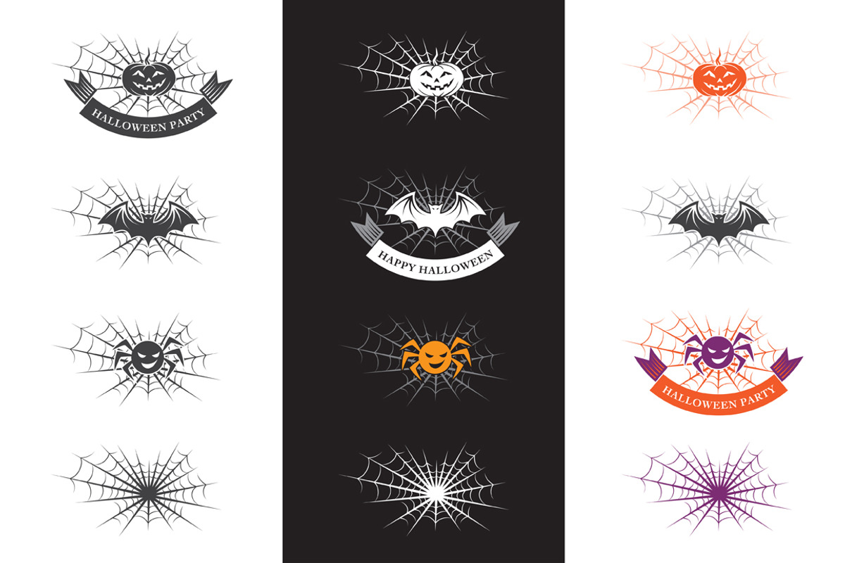 Halloween logo elements, an Object Graphic by valeri_si