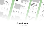 Interior Design Wireframe Website, a Wireframe Template by INSPR STD (Thumbnail 6 of 7)