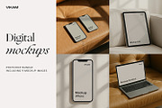 Modern Minimalist Mockup Bundle, a Mockup by Vikam Media (Thumbnail 1 of 5)