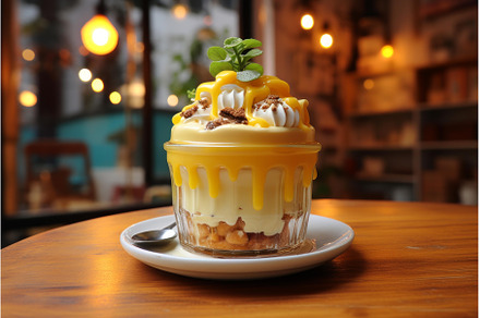 Creamy Pudding custard dessert, a Food & Drink Photo by Ylivdesign