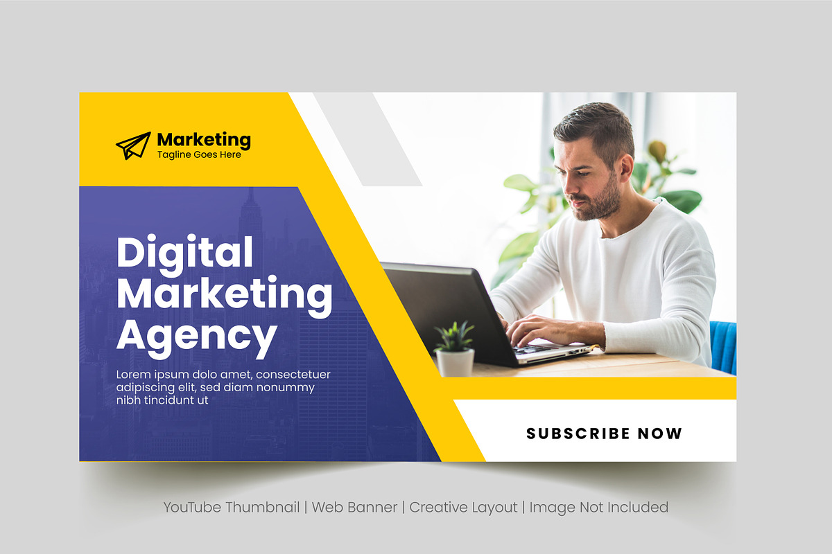 YouTube Thumbnail Template, a Social Media Template by DesignOriel (Photo 2 of 4)