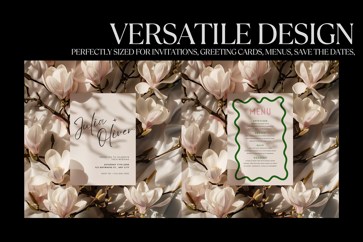 Magnolia 5x7 Wedding Mockup PSD, a Mockup by PhoebeCreates (Photo 5 of 6)