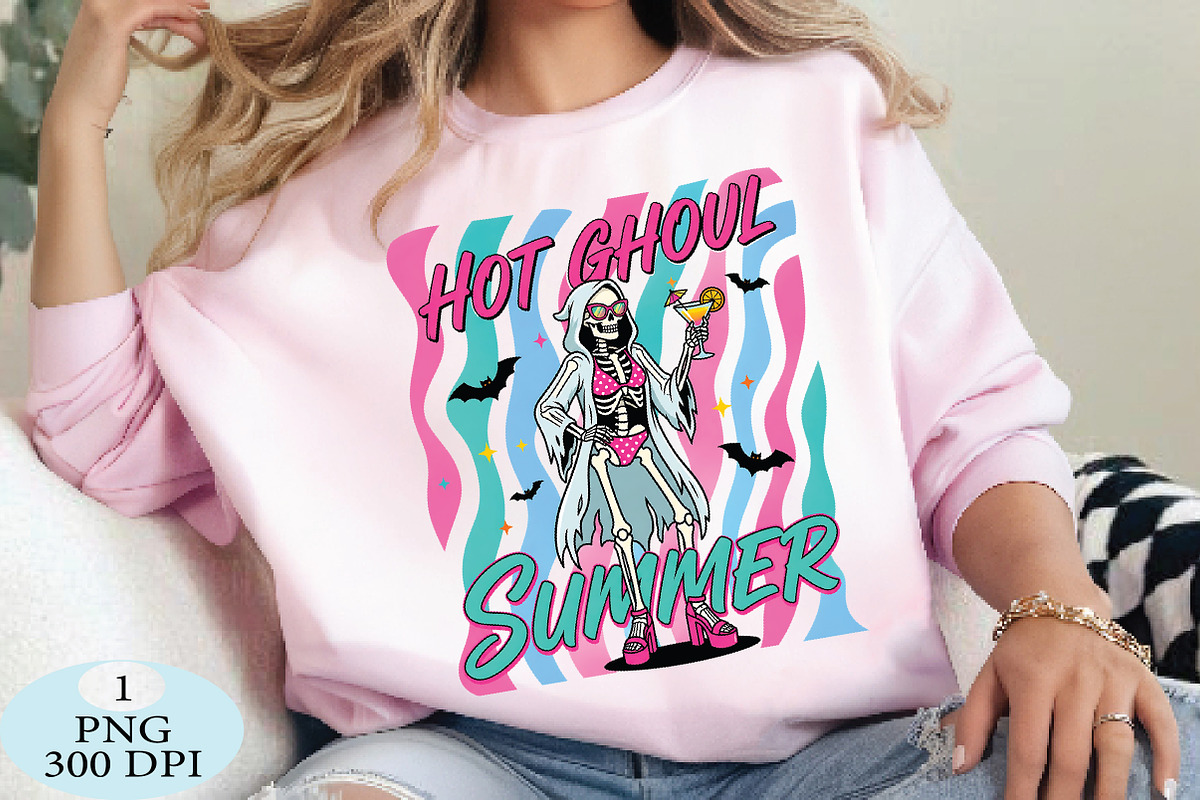 Cute Halloween Hot Ghoul Summer PNG, a Seasonal Illustration by Daily.Designs (Photo 3 of 5)