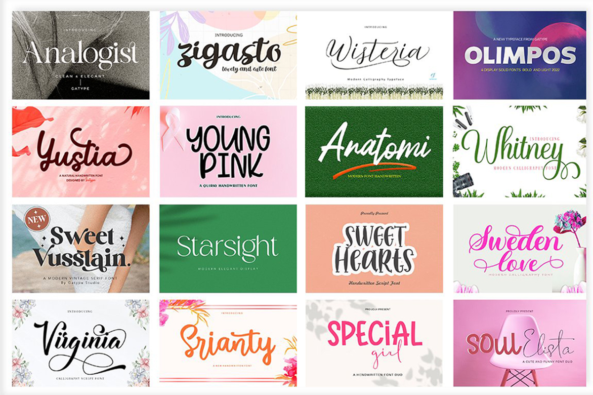 Fabulous Font Bundles, a Script Font by Gatype (Photo 3 of 18)