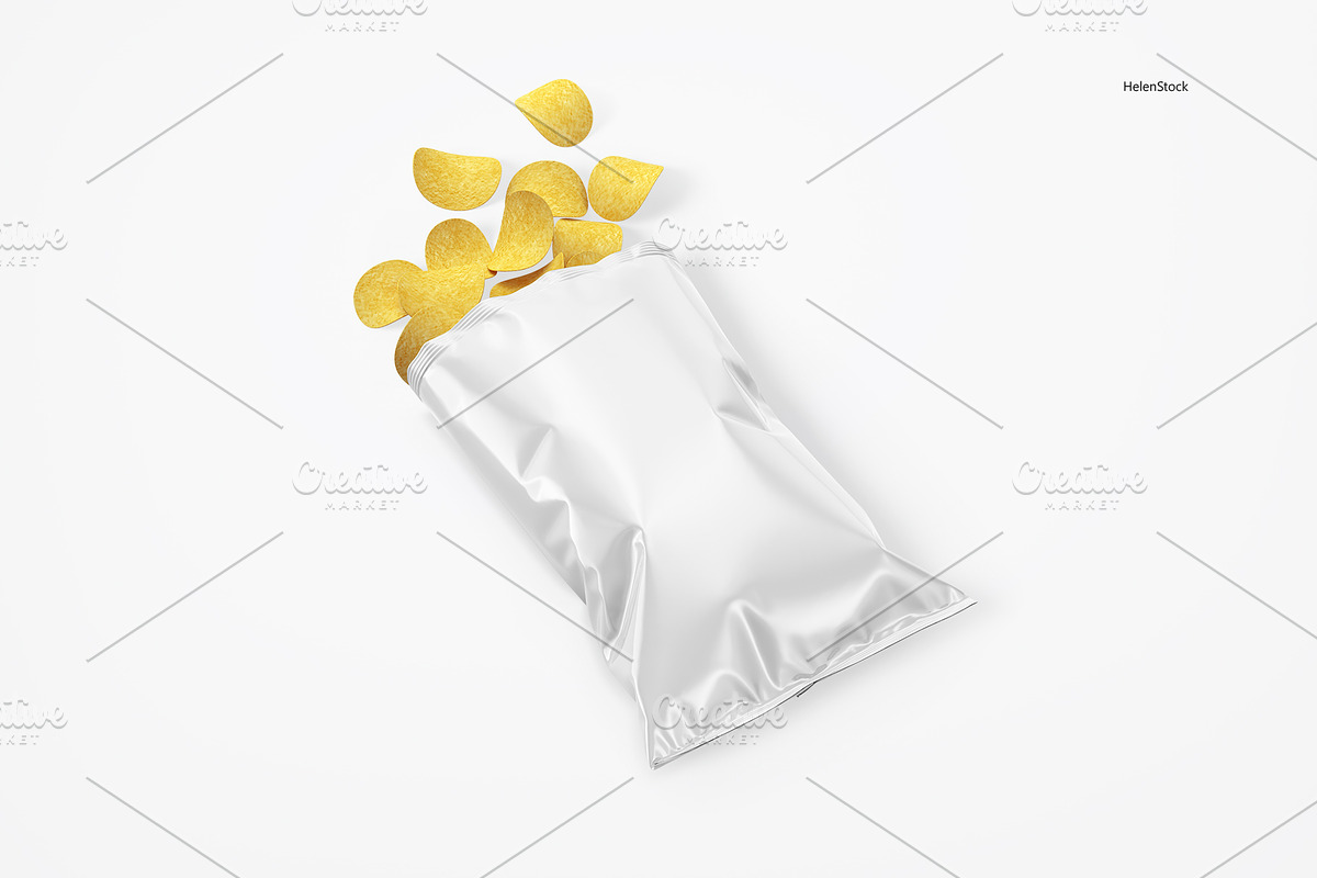Opened Snack Pack Mockup, a Packaging Mockup by HelenStock (Photo 6 of 7)