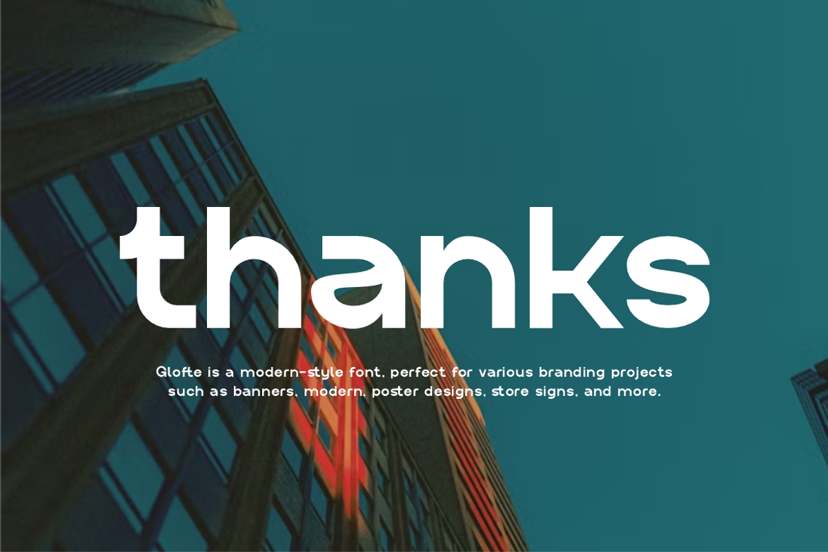 Glofte - Modern Logo Font, a Sans Serif Font by Iqsiart Studio (Photo 12 of 12)