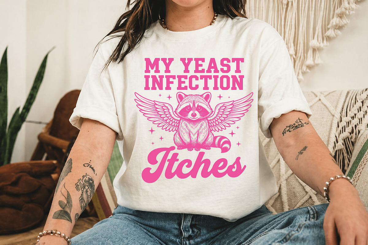 My Yeast Infection Itches T-shirt, an Animal Illustration by Libby Wishes (Photo 2 of 3)