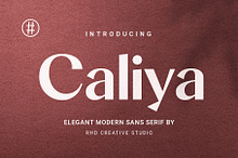 Caliya Elegant Modern Sans serif Fon