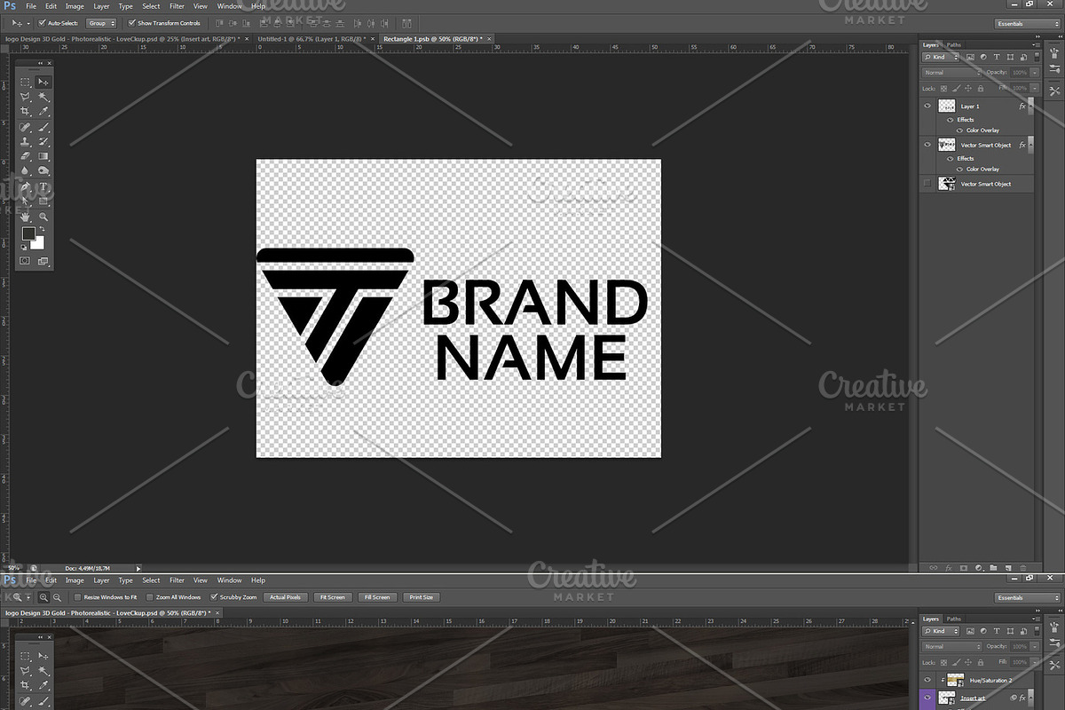 Logo - lettering  - 3D Mockup, a Product Mockup by Milan Mockup (Photo 2 of 4)