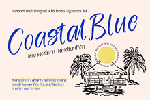 Coastal Blue New Modern Handwritten